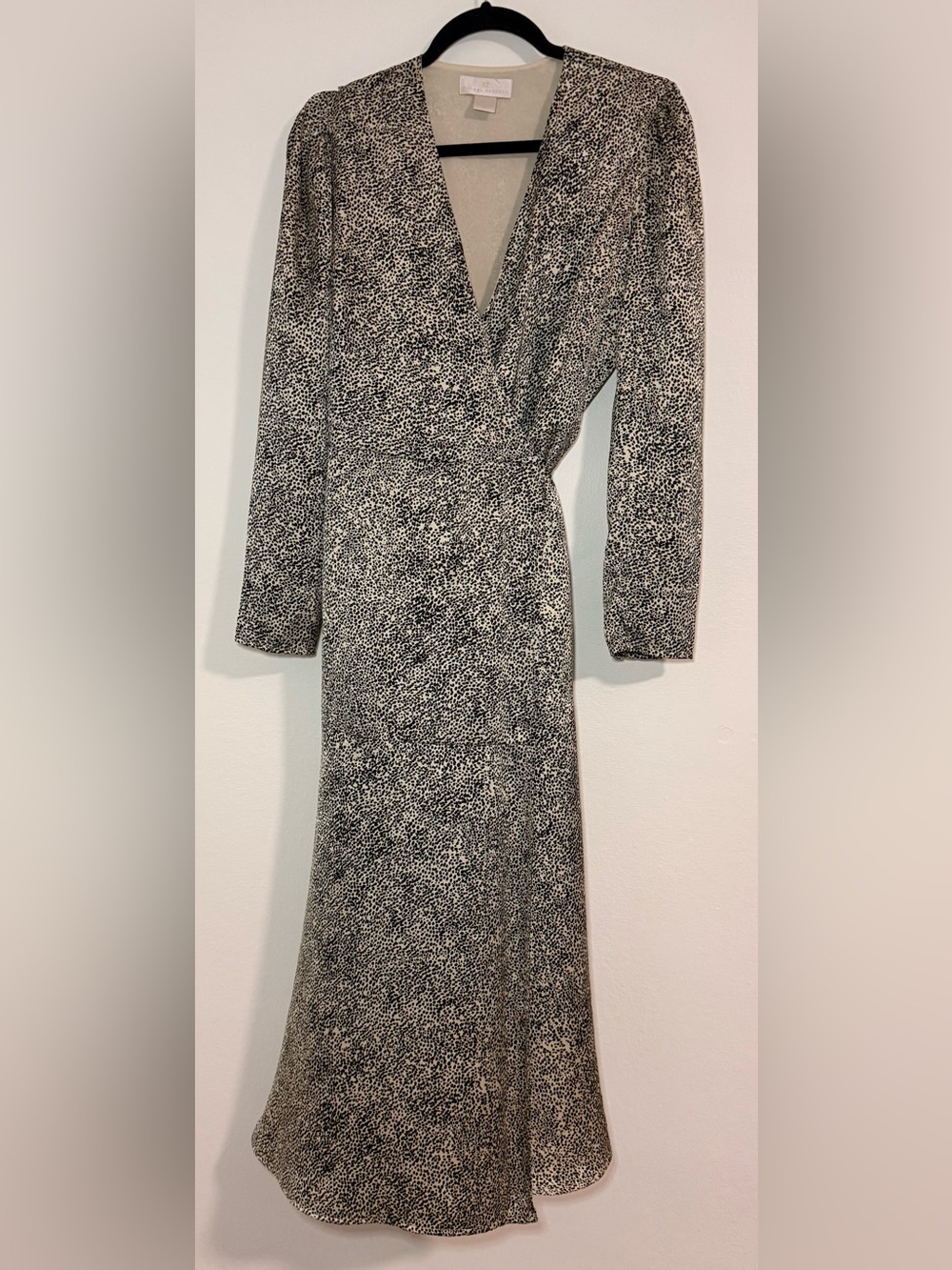 Rachel Pally Dress Women Brown And Black Leopard Print Jersey Wrap Mini size S
